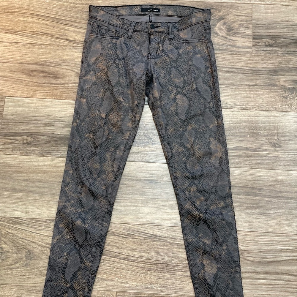 Flying Monkey snake skin stretch skinny jeans